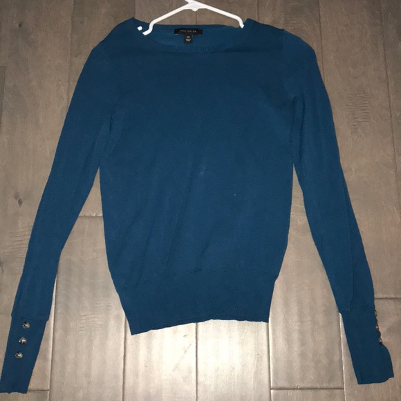 ***LIKE NEW*** Ann Taylor deep teal sweater - Picture 2 of 4